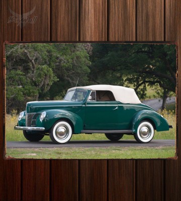 Металлическая табличка Ford V8 Deluxe Convertible Coupe 323